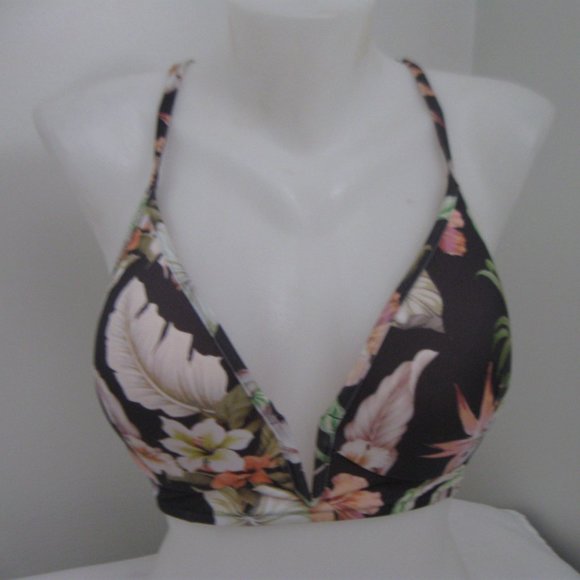 Shade & Shore 34D Bikini Push Up tropical NEW - Picture 2 of 8